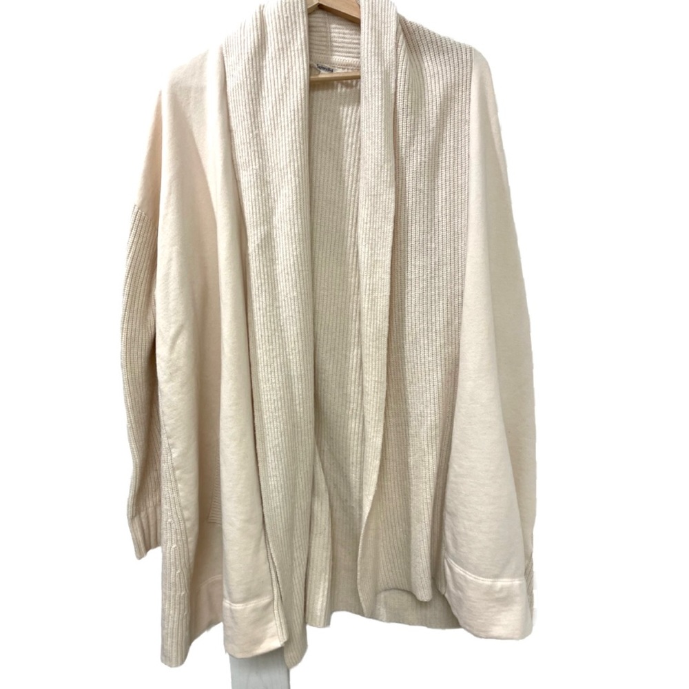 Splendid cream open cardigan sweater large